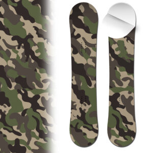 Snowboard wrap camouflage pattern