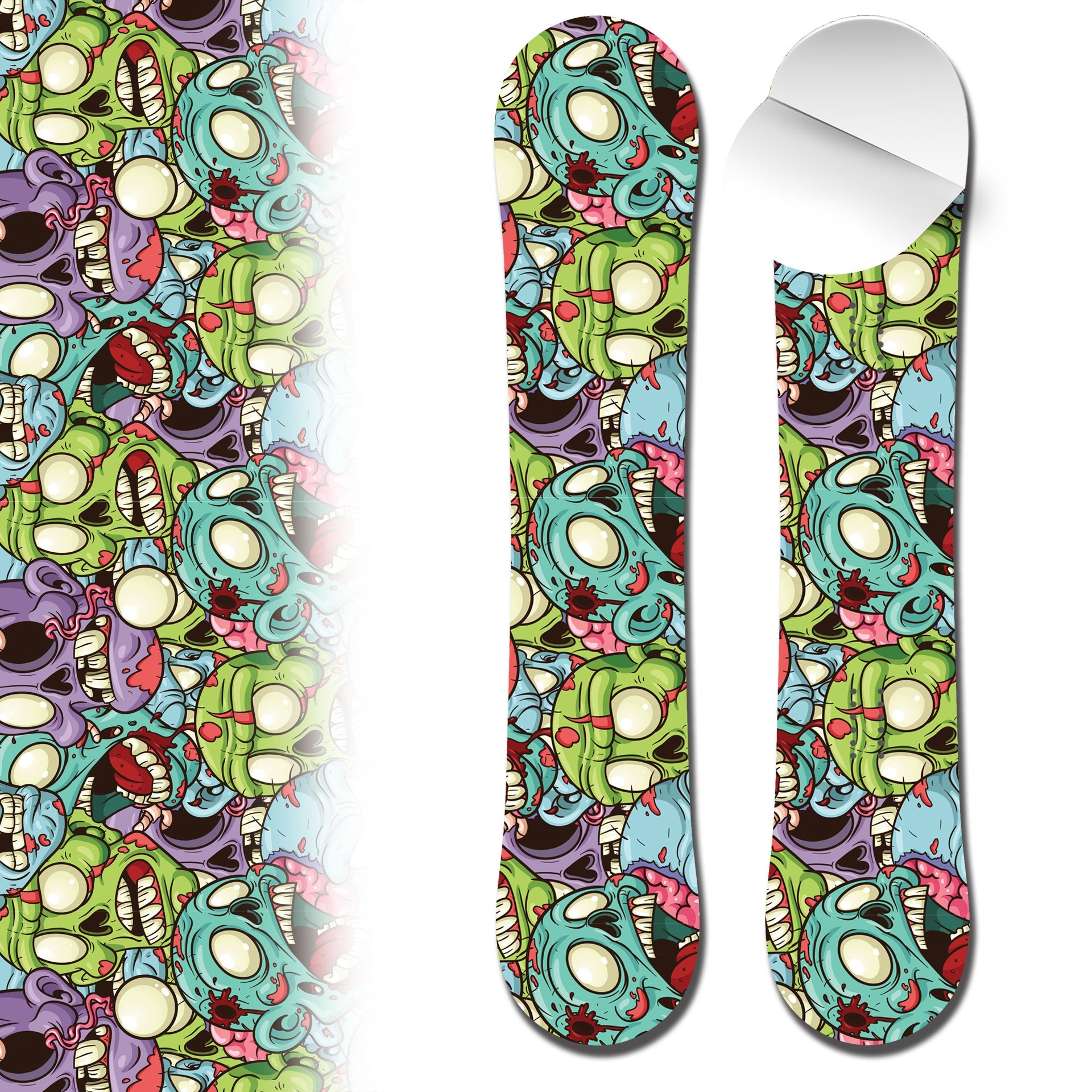 snowboard wrap 008 zombie snowboard skin