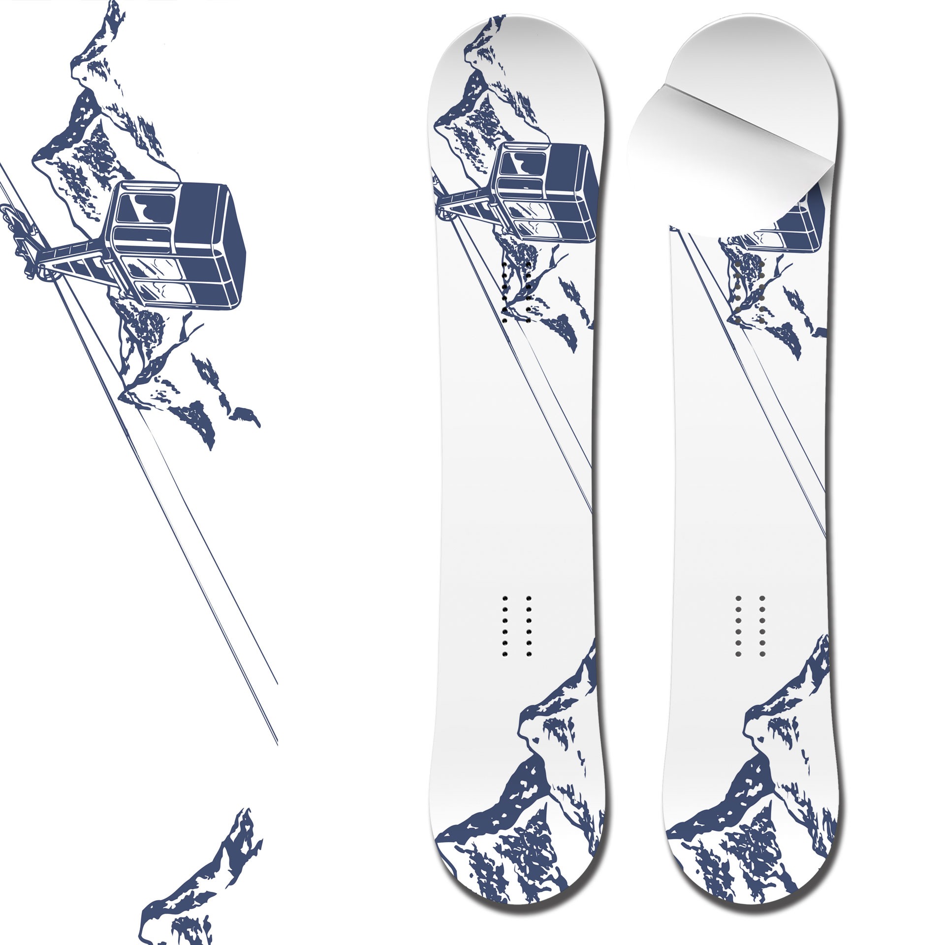 Snowboard Wrap Ski Lift design