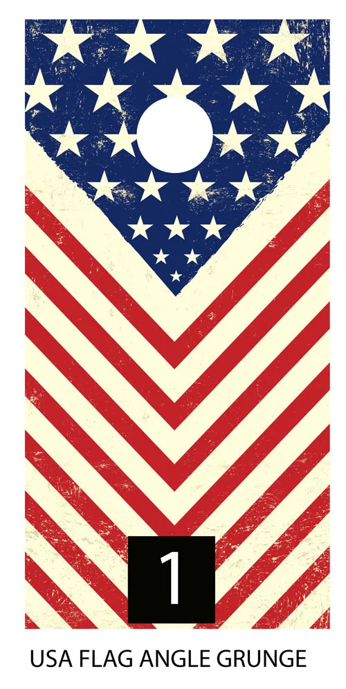 Cornhole board wraps USA Flag Patriotic cornhole board skins