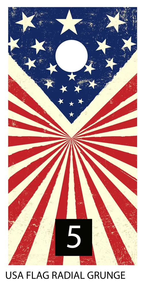 Cornhole board wraps USA Flag Patriotic cornhole board skins