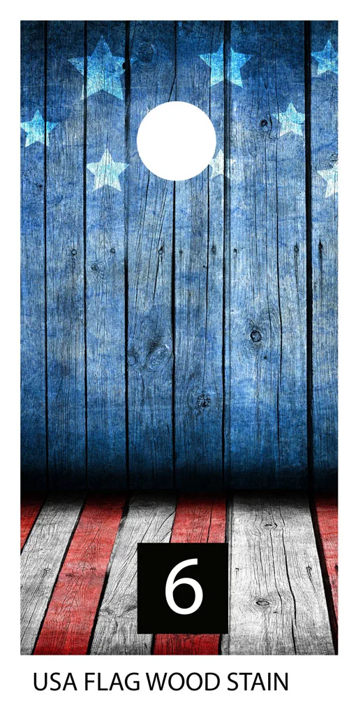 Cornhole board wraps USA Flag Patriotic cornhole board skins