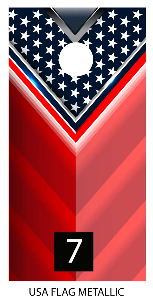 Cornhole board wraps USA Flag Patriotic cornhole board skins