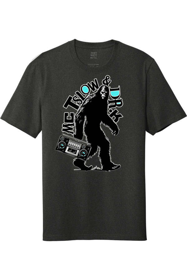 mC Tslow Dr. K big foot with boom box car funny parody mash up shirt