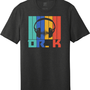 Dr. K ear phones band music t shirt