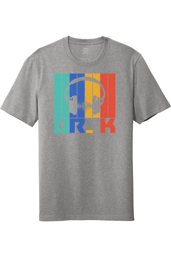 Dr. K headphones T Shirts Apparel Grey unisex shirt