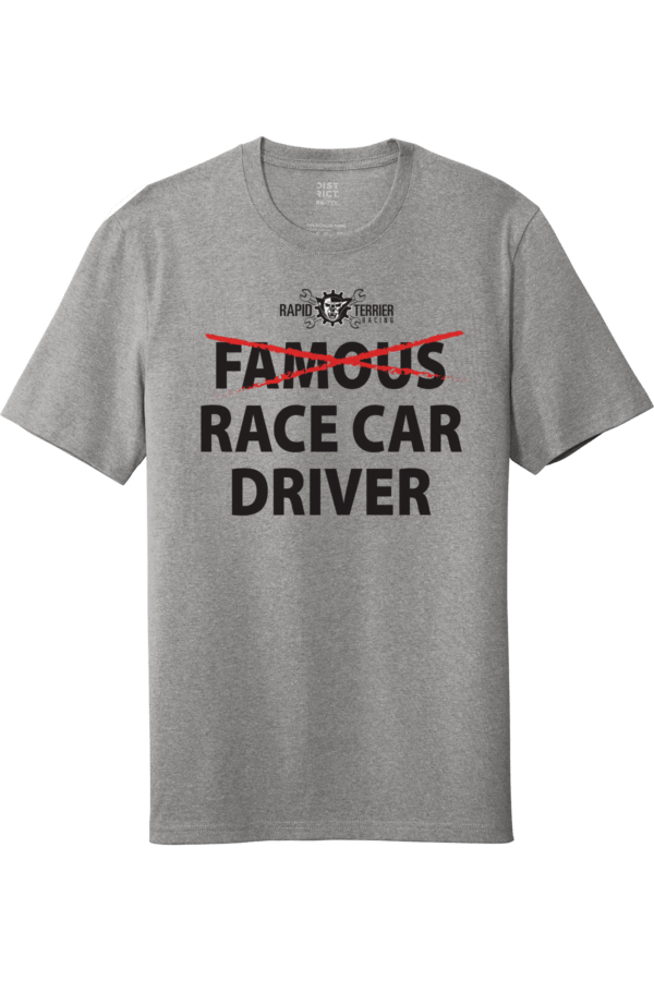 Funny Car Logo Parody T Shirts Apparel Grey unisex shirt Famous Race Car Driver