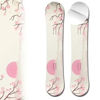 Snowboard wrap peach blossom adhesive vinyl