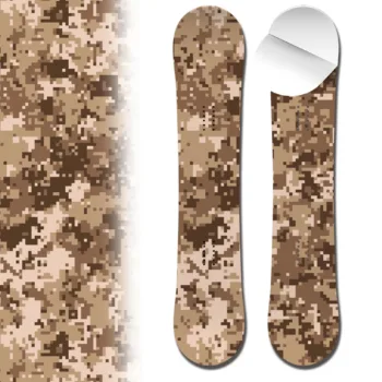 Snowboard Wrap 0039Brown Desert Pixelated Camouflage
