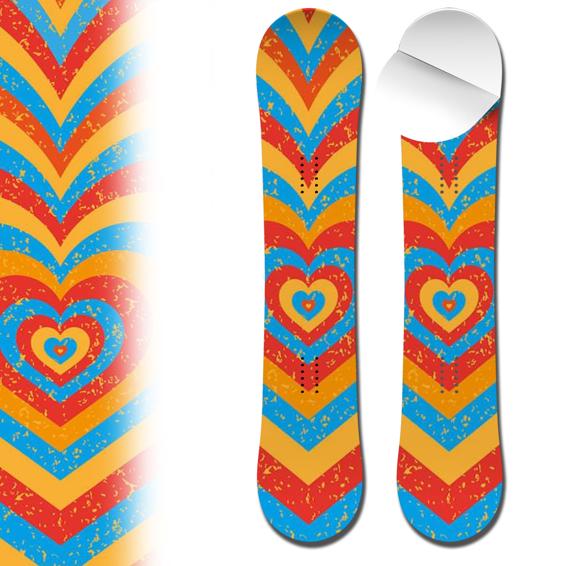 Snowboard Wrap 0043 Growing Heart Design