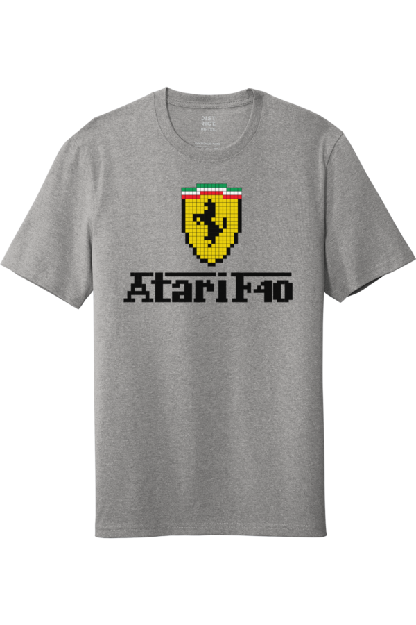 Atari F40 Pixel Logo Funny Ferrari F40 Parody T-Shirt