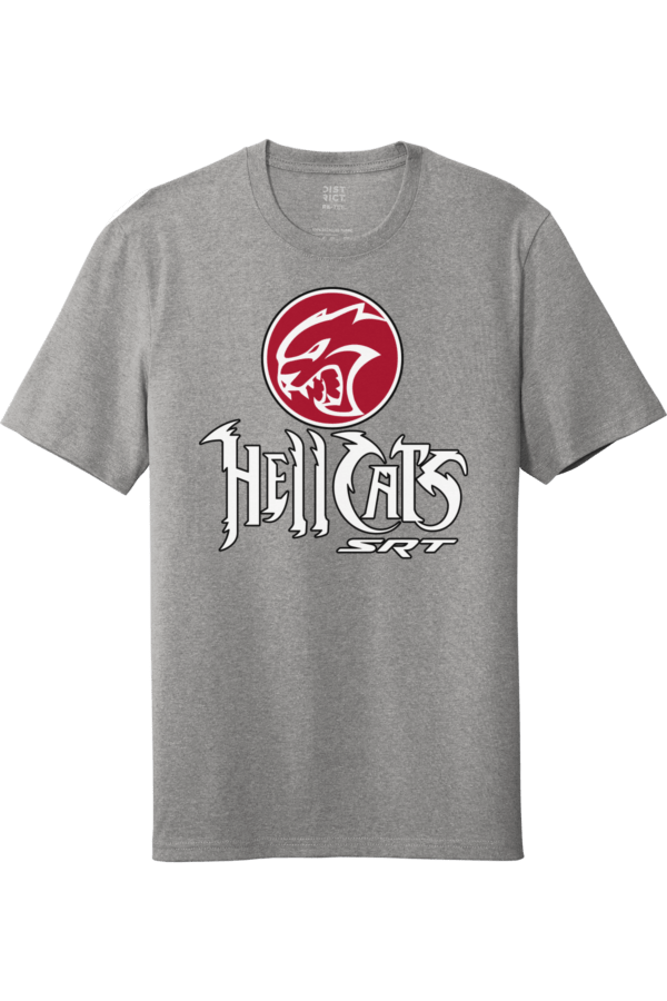 ThunderCats and Dodge Hell Cat logo funny parody t-shirt logo mash up light grey unisex