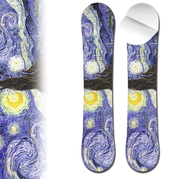 Snowboard Wrap 0059 Van Gogh Stary Night