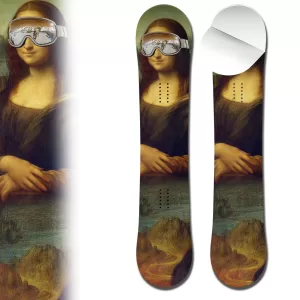 Snowboard Wrap 0060 Mona Lisa with Goggles