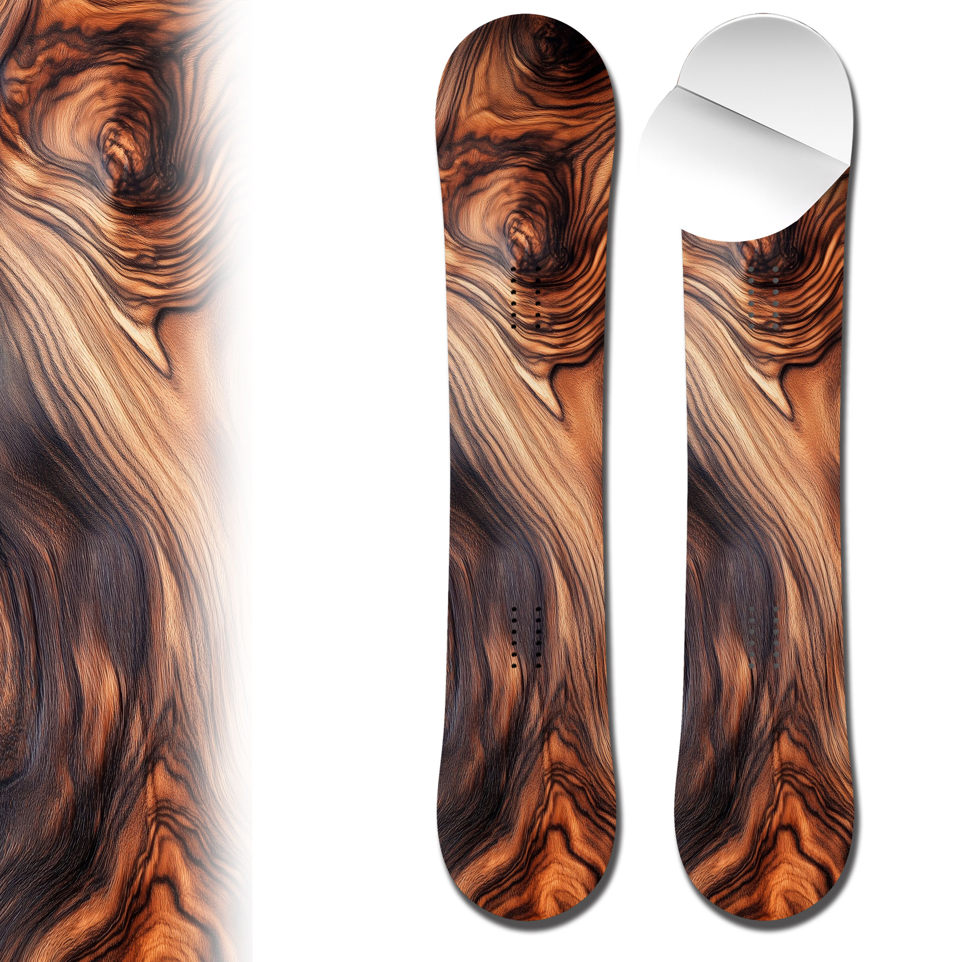 Snowboard Wrap 0073 Exotic Wood Snowboard Wrap