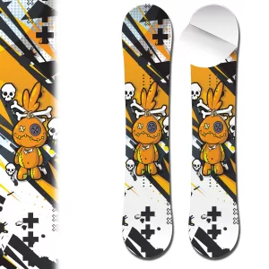 0081-Voodoo-Dolll-Graffiti Wrap For Snowboard