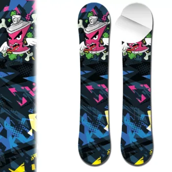 0082-Graffiti Spray Paint Can Wrap For Snowboard