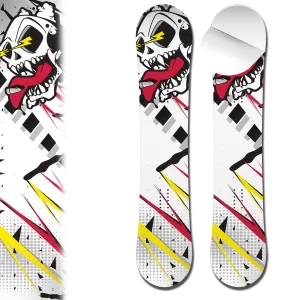 0084-Lightning Skull Graffiti Wrap For Snowboard