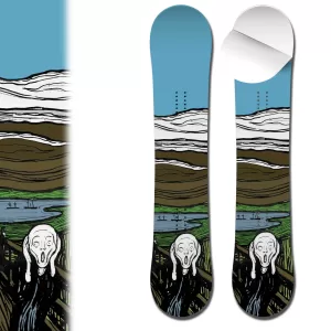 Snowboard Wrap 0091 Edvard Munch The Scream